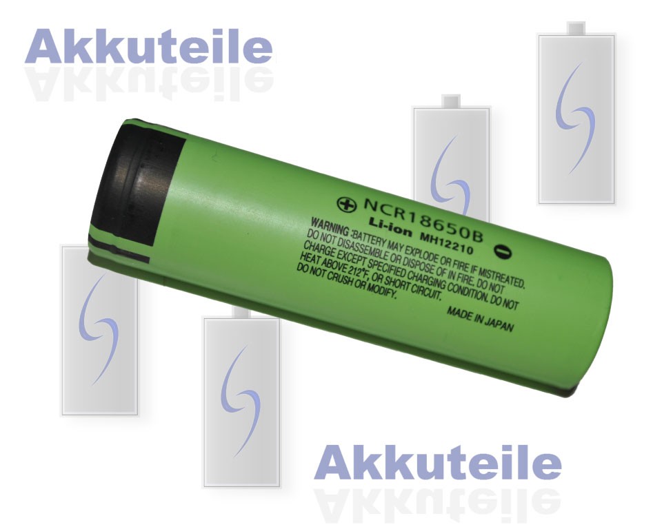 Panasonic NCR18650B  3,6V 3400mAh Akkuteile